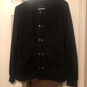 Black scrub jacket